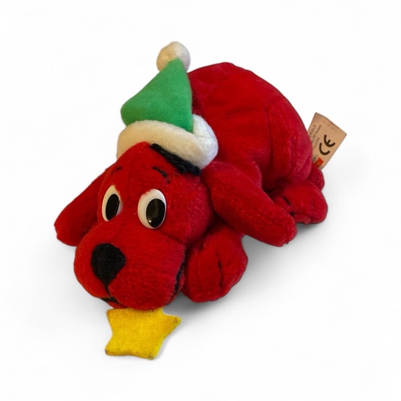 Clifford Christmas Plush with bean bag bottom - Picture 1 of 6